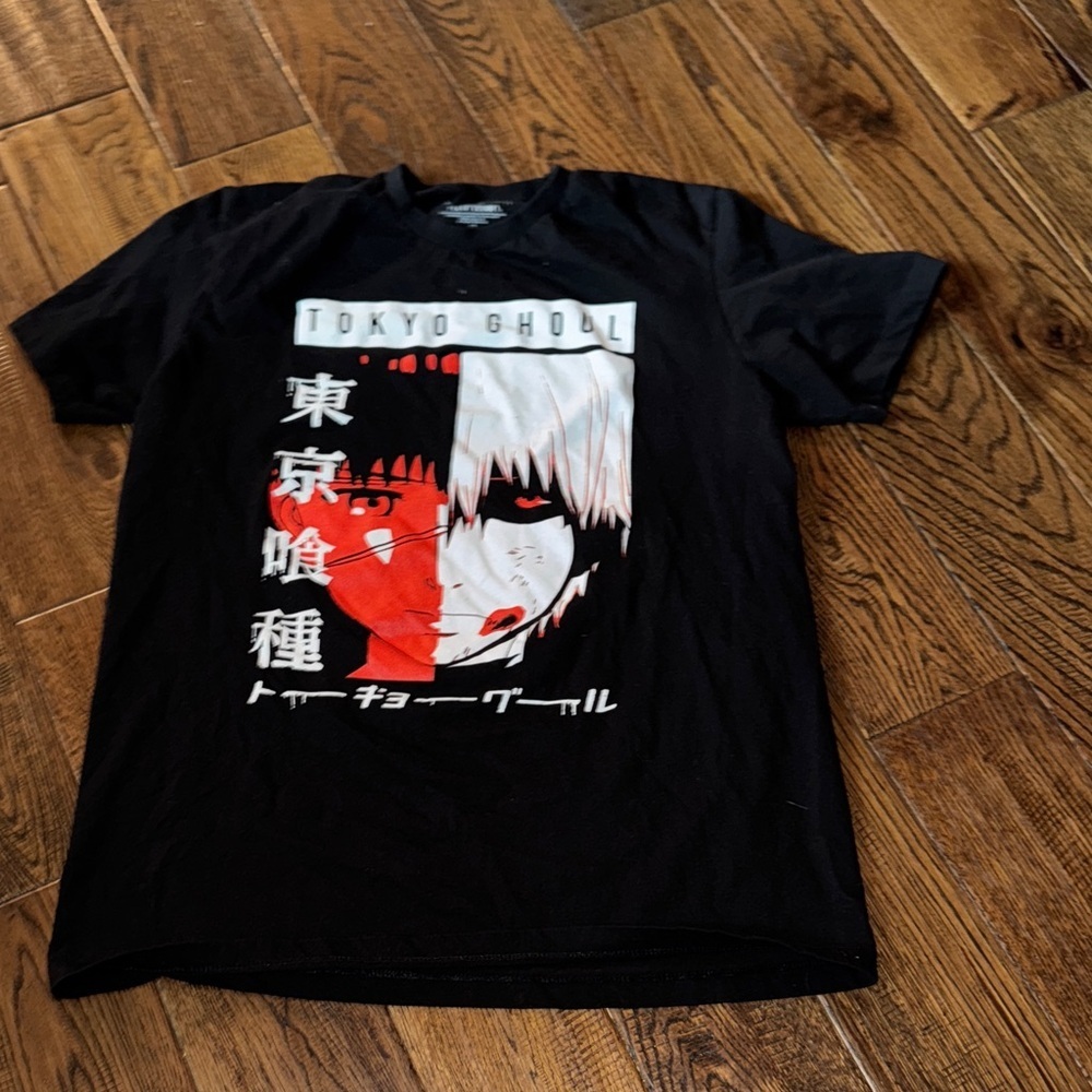 Tokyo Ghoul Black Graphic T-Shirt Size Large